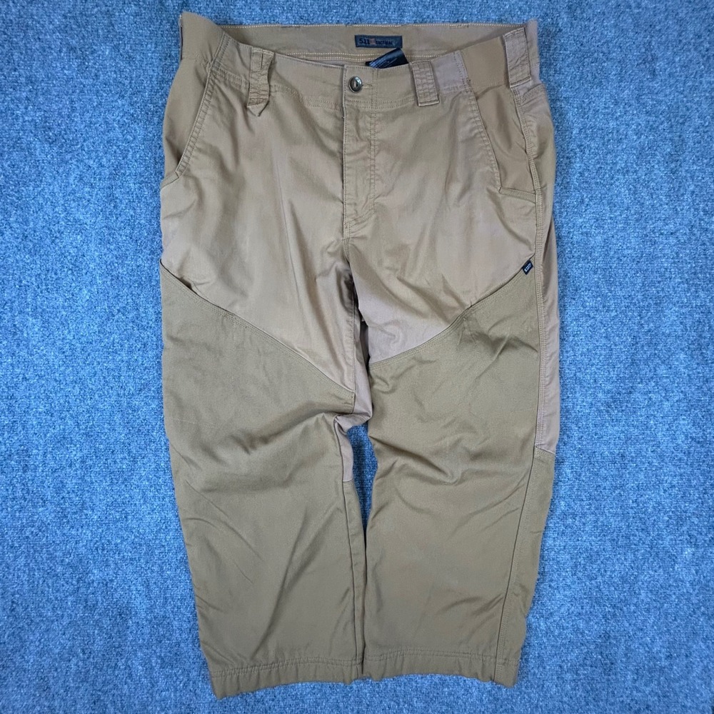 5.11 Tactical Mens 38x30 Coyote Brown Tan Reinforced Utility Cargo Pants 38x26